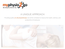 Tablet Screenshot of myphysio2go.com